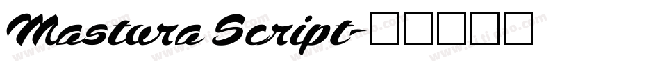 Mastura Script字体转换